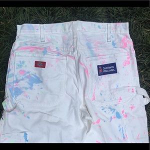 Dickies Sherwin Williams splatter carpenter pants